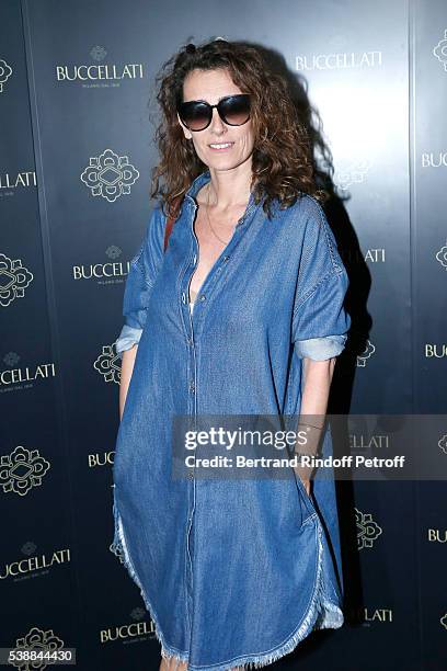 Mademoiselle Agnes Boulard attends the Opening of the Boutique Buccellati situated 1 Rue De La Paix in Paris, on June 8, 2016 in Paris, France.