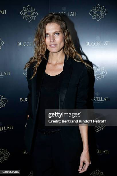 Malgosia Bella attends the Opening of the Boutique Buccellati situated 1 Rue De La Paix in Paris, on June 8, 2016 in Paris, France.