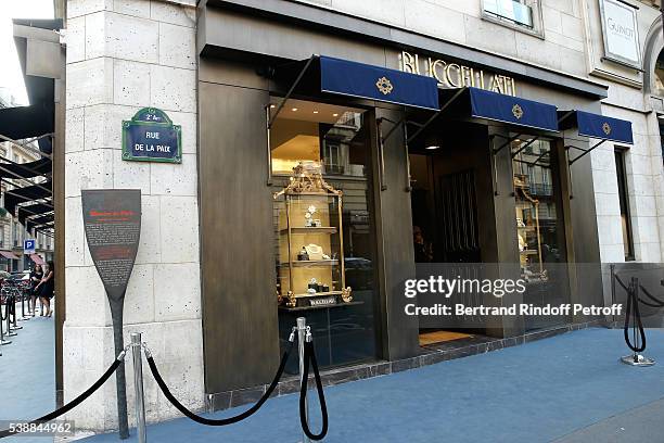 Illustration view during the Opening of the Boutique Buccellati situated 1 Rue De La Paix in Paris, on June 8, 2016 in Paris, France.