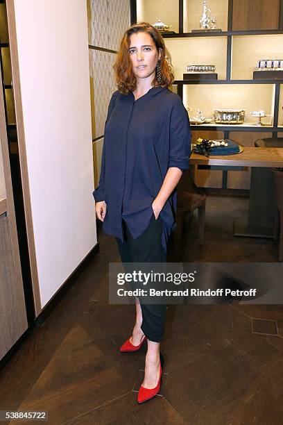 Vahina Giocante attends the Opening of the Boutique Buccellati situated 1 Rue De La Paix in Paris, on June 8, 2016 in Paris, France.
