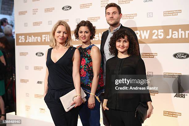 Kerstin Landsmann and Lukas Pilotyand attend the Film- und Medienstiftung NRW summer party on June 8, 2016 in Cologne, Germany.