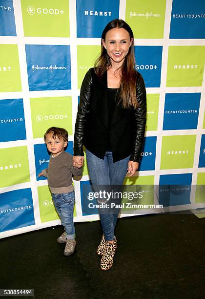 Georgina Bloomberg and son Jasper Michael Brown Quintana attend the Jessica and Jerry Seinfeld host GOOD+ Foundation's 2016 Bash Sponsored by...