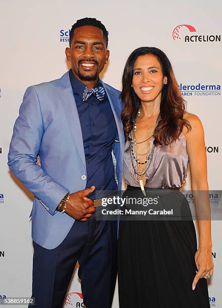 Comedian Bill Bellamy and Kristen Baker Bellamy attend the Scleroderma Research Foundation's Cool Comedy - Hot Cuisine at the Fairmont Hotel on June...