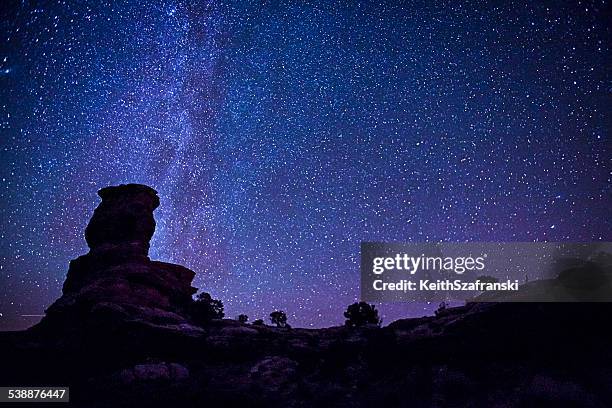 stars over canyonlands national park - canyonlands national park stock pictures, royalty-free photos & images