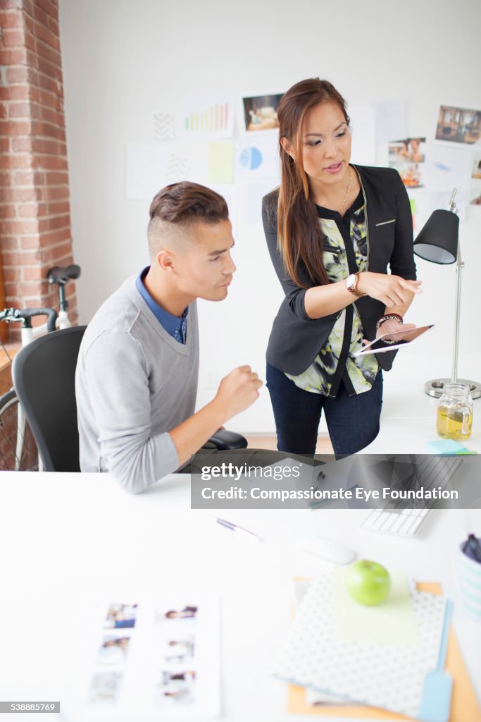 Business people having meeting in modern office