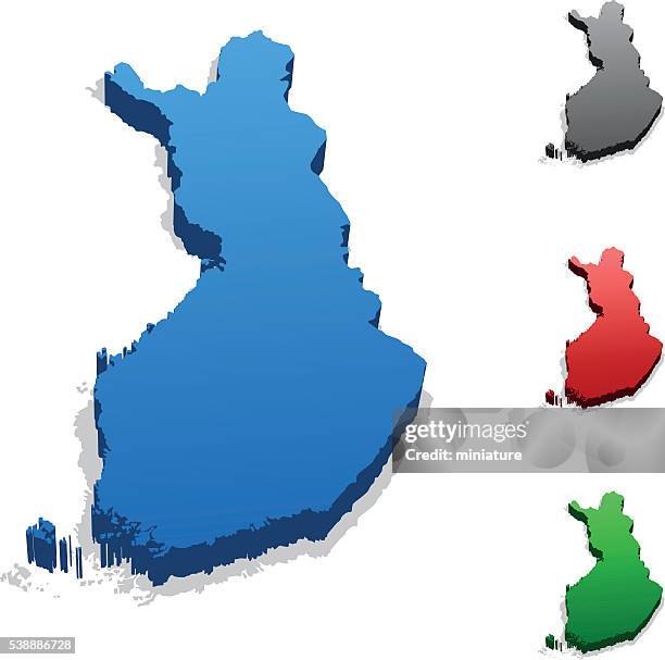 finland map - finland map stock illustrations