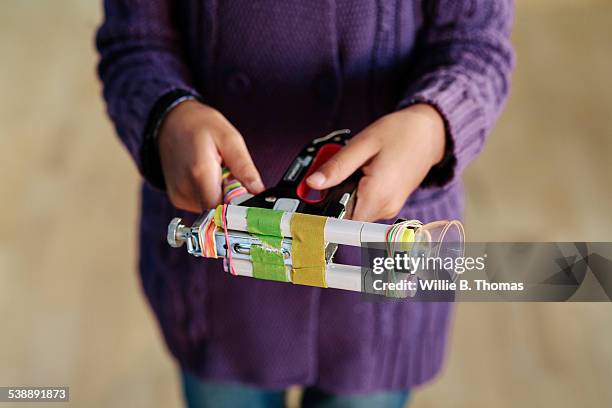 black child with new invention - invented stock pictures, royalty-free photos & images