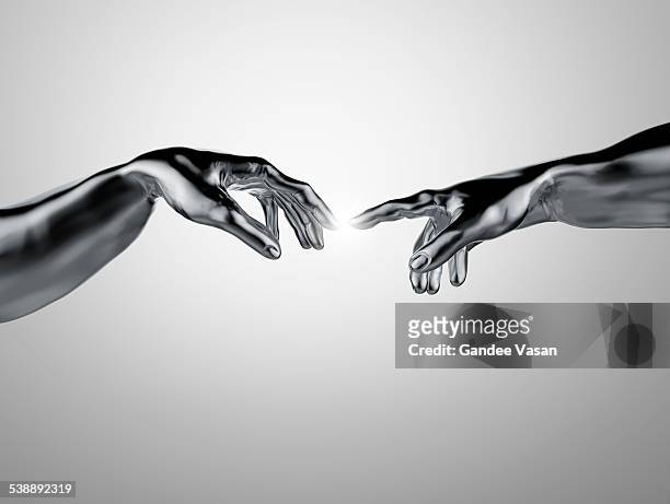 connect - hand touch stock pictures, royalty-free photos & images