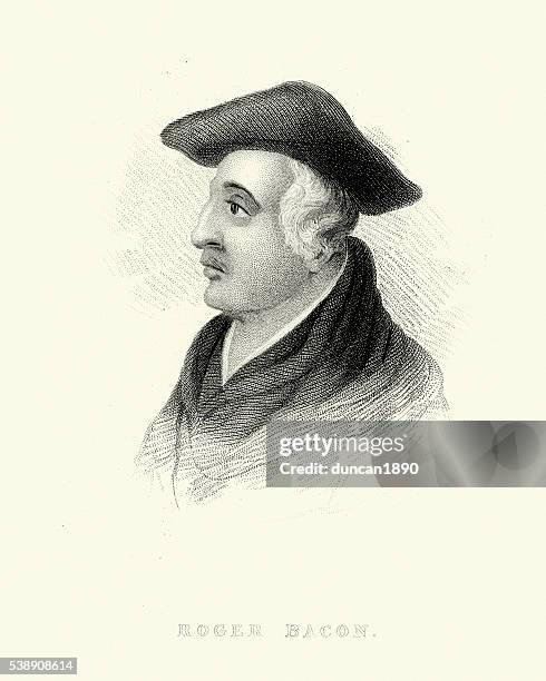 roger bacon - roger bacon stock illustrations