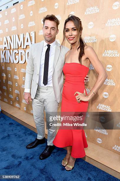 Actors Scott Speedman and Daniella Alonso attend the TNT "Animal Kingdom" S1 Premiere on June 8, 2016 in Venice, California. 26227_001