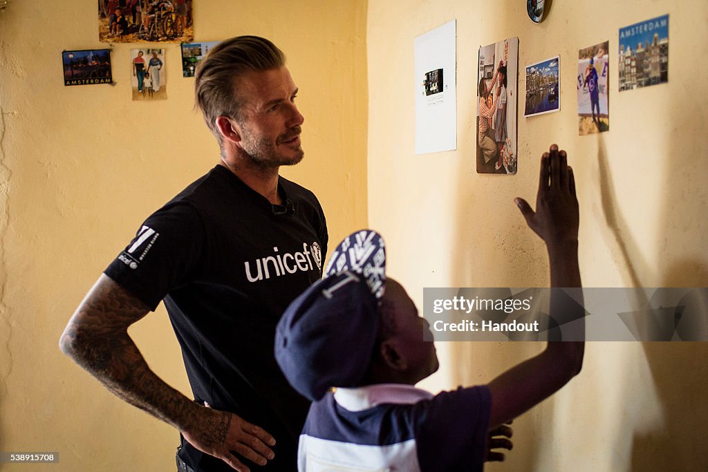 UNICEF Goodwill Ambassador David Beckham Visits Swaziland