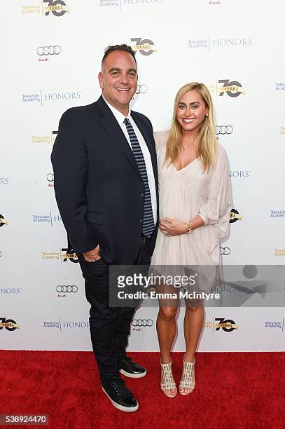 Executive Producer Michael Sugar and Lauren Wall Sugar arrive at the Television Academy's 9th Annual 'Honors Awards' at Montage Hotel on June 8, 2016...
