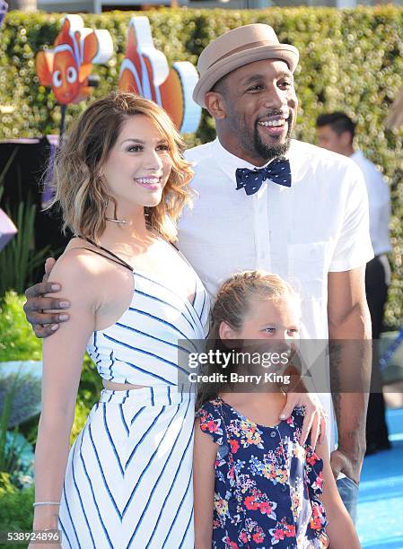 Personality/dancer Allison Holker, daughter Weslie Fowler and dancer/tv personality Stephen 'tWitch' Boss attend the world premiere of Disney-Pixar's...