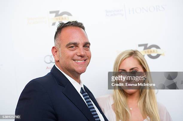 Executive Producer Michael Sugar and Lauren Wall Sugar arrive at the Television Academy's 9th Annual 'Honors Awards' at Montage Hotel on June 8, 2016...