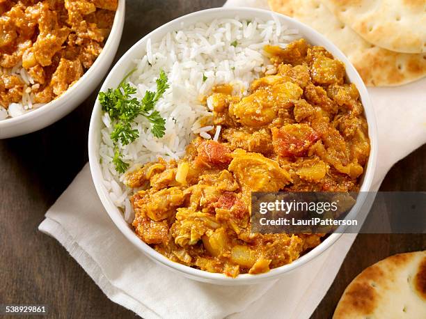 chicken tikka masala - white rice stock pictures, royalty-free photos & images