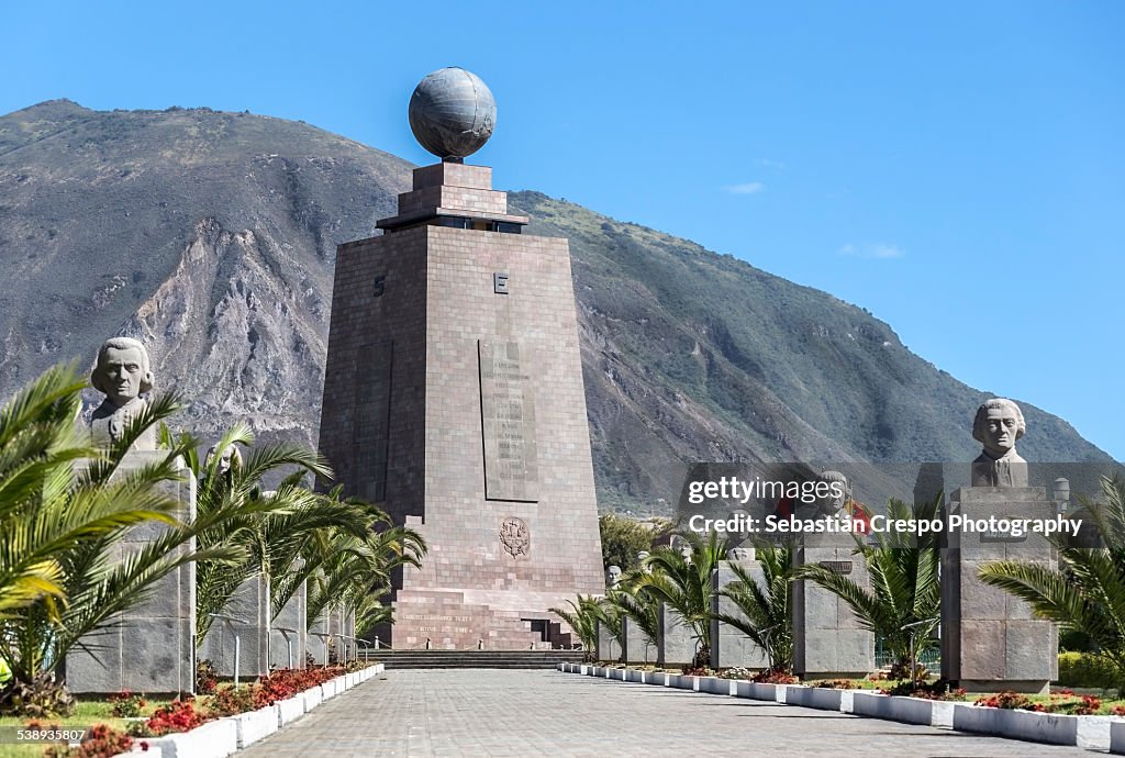 Equator's monument in Middle of the World City