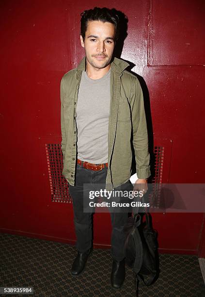 Christopher Abbott poses at The Opening Night of MCC Theater's "A Funny Thing Happened on the Way to the Gynecologic Oncology Unit at Memorial...