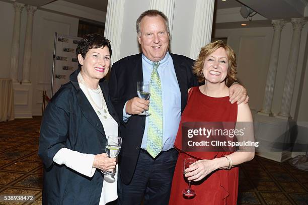 Barbara Paley, Charlie Anderson, and Gina Pollara attend The Municipal Art Society of New York 2016 Jacqueline Kennedy Onassis Medal at The Plaza...
