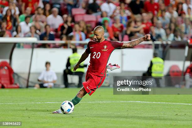 Portugals forward Ricardo Quaresma in action during international friendly match between Portugal and Estonia in preparation for the Euro 2016 at...
