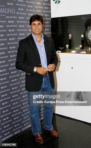 Bullfighter Francisco Rivera Ordonez attends the 'Basel Seiko' photocall at Seiko store on June 8, 2016 in Madrid, Spain.