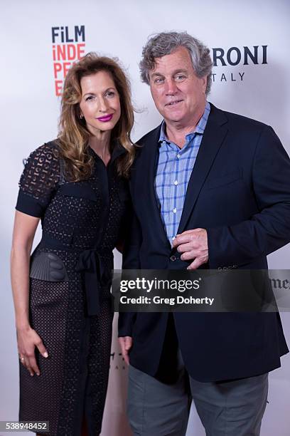 Sony Pictures Classics Co-President and Co-Founder Tom Bernard and Producer and Actress Alysia Reiner attend the 2016 Los Angeles Film Festival -...