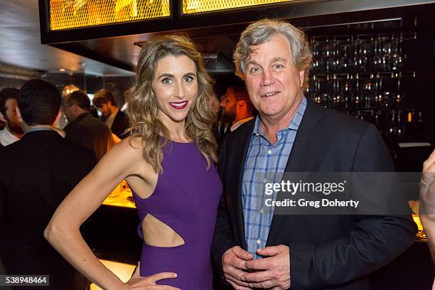 Sony Pictures Classics Co-President and Co-Founder Tom Bernard and Actress Sarah Megan Thomas attend the pre-party for the 2016 Los Angeles Film...