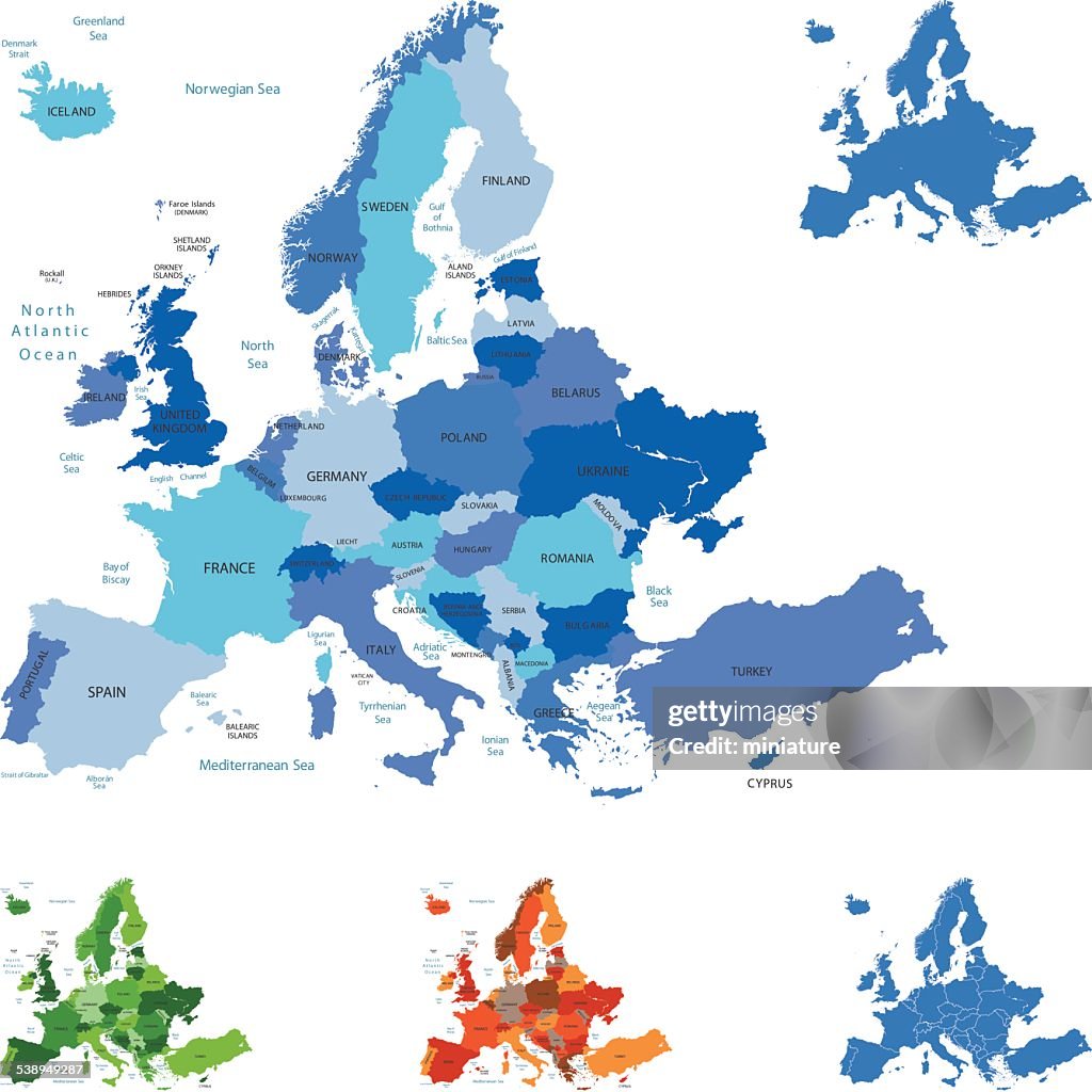 Europe map