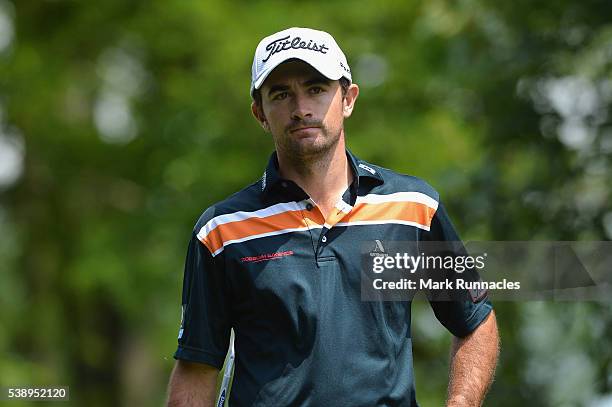Gary Stal of England on hole nine during the first round of the Lyoness Open at Diamond Country Club on June 9, 2016 in Atzenbrugg, Austria.