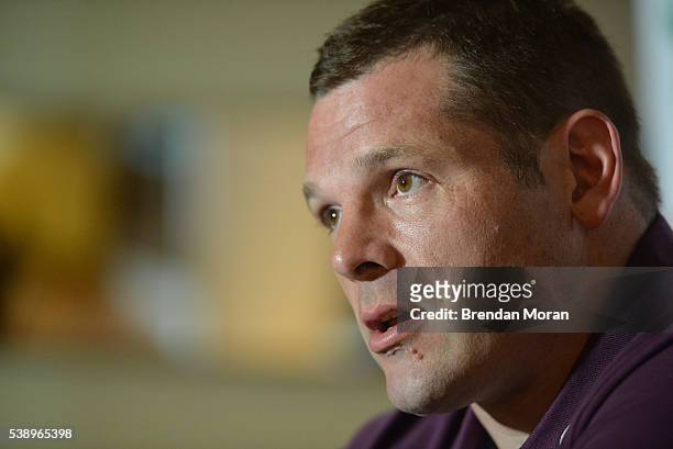 Cape Town , South Africa - 9 June 2016; Mike Ross of Ireland during a press conference in Southern Sun Waterfront Hotel, Cape Town, South Africa.