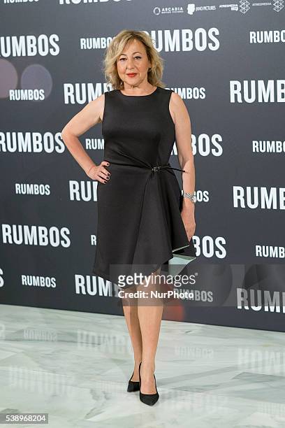 Carmen Machi attends 'Rumbos' photocall at NH Collection Eurobuilding Hotel on June 9, 2016 in Madrid, Spain.