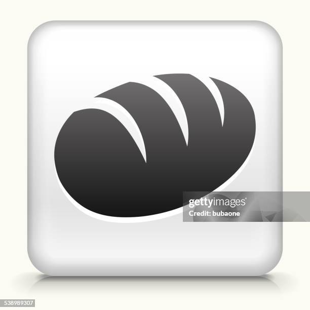 square button with loaf of bread - loaf stock illustrations