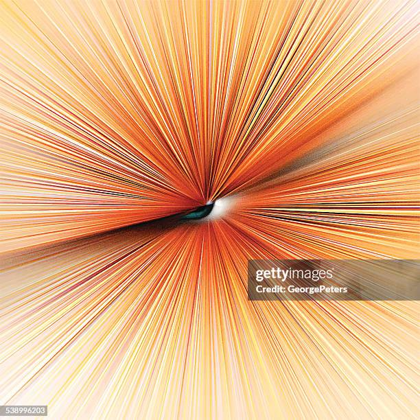 spooky radiating eye abstract background - cruel stock illustrations