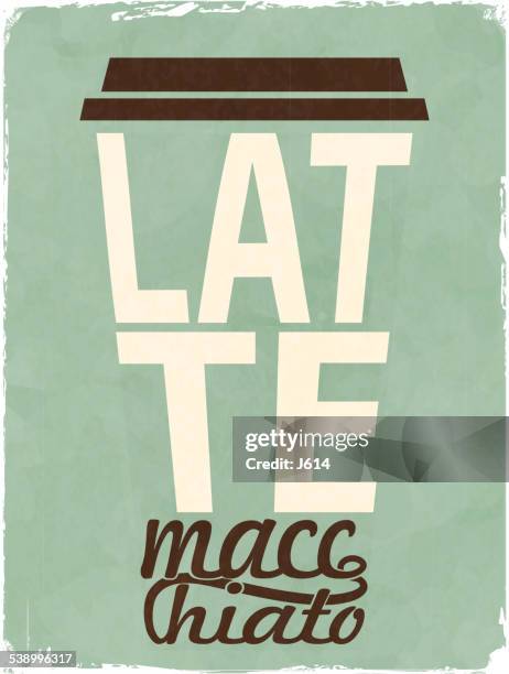 latte macchiato - creme stock-grafiken, -clipart, -cartoons und -symbole