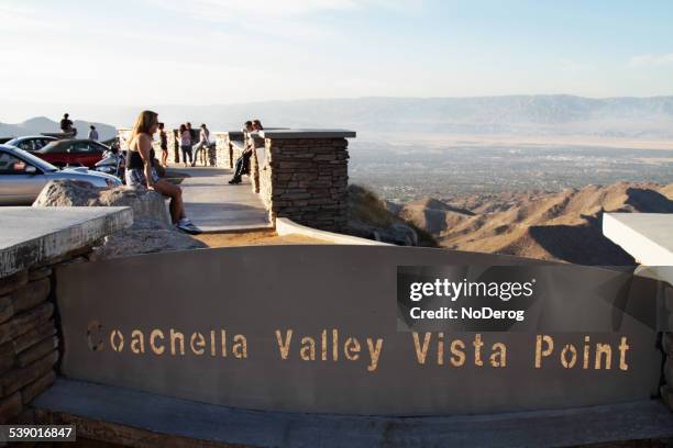 coachella valley vista point - palm desert stock pictures, royalty-free photos & images