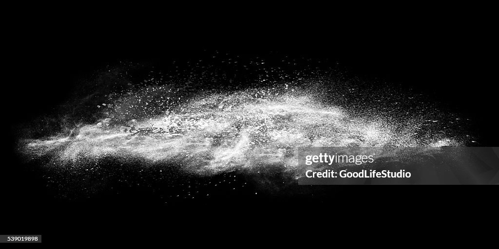 Exploding white line