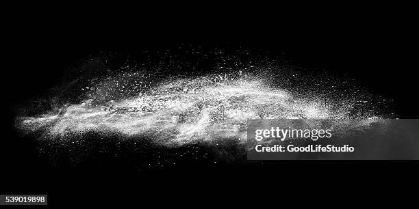 exploding white line - flour stock illustrations