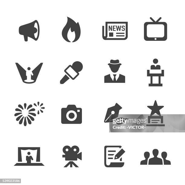 showbiz und unterhaltung icons-acme series - verherrlichung stock-grafiken, -clipart, -cartoons und -symbole