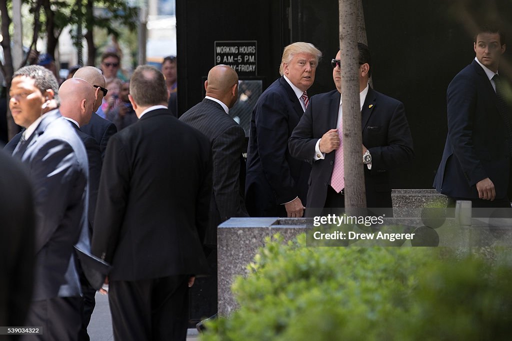 Donald Trump Meets With RNC's Fundraisers in New York