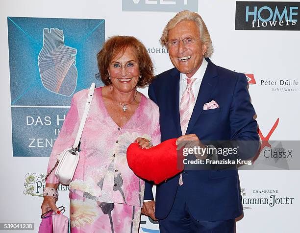 Katharina Baumann and Manfred Baumann attend the 'Das Herz im Zentrum' Charity Gala on June 9, 2016 in Hamburg, Germany.