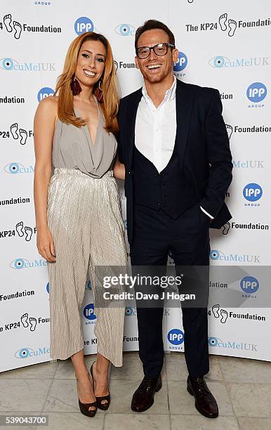 Stacey Solomon and Joe Swash attend The KP24 Foundation Charity Gala Dinner at The Waldorf Hilton Hotel on June 9, 2016 in London, England.