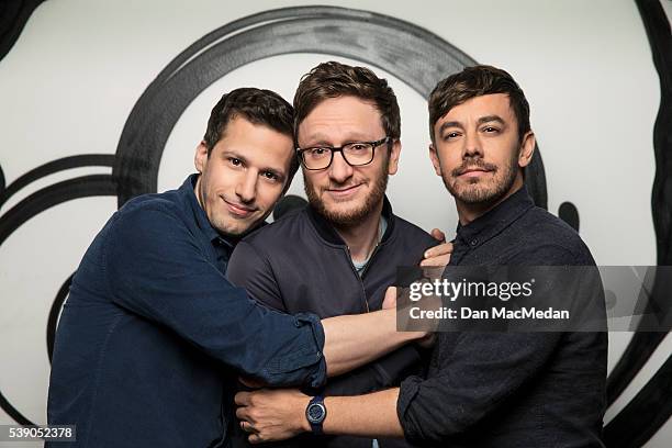 Lonely Island are photographed for USA Today on May 4, 2016 in West Hollywood, California. PUBLISHED IMAGE.