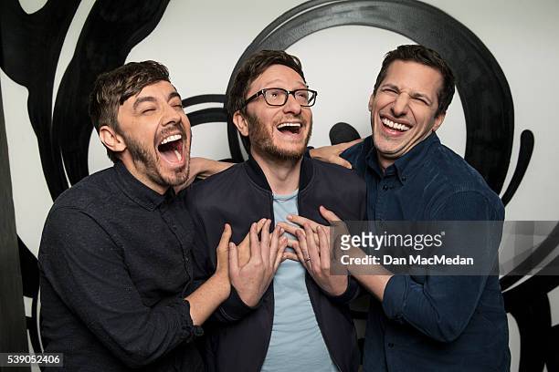 Lonely Island are photographed for USA Today on May 4, 2016 in West Hollywood, California. PUBLISHED IMAGE.