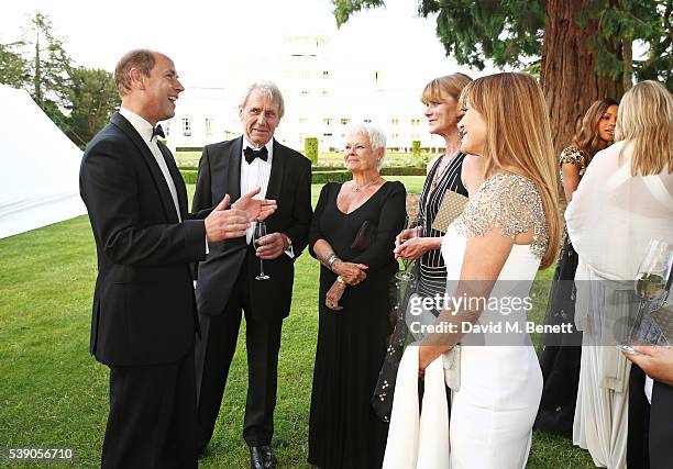 Prince Edward, Earl of Wessex, David Mills, Dame Judi Dench, Samantha Bond and Jane Seymour attend the Duke of Edinburgh Award 60th Anniversary...