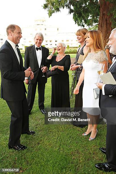 Prince Edward, Earl of Wessex, David Mills, Dame Judi Dench, Samantha Bond, Jane Seymour and David Jones attend the Duke of Edinburgh Award 60th...