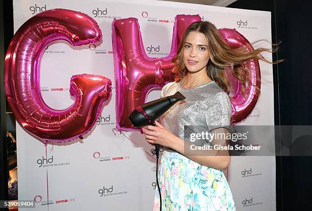 Laura Berlin during the ghd and DKMS Life Pink Charity Lunch on June 8, 2016 in Munich, Germany.