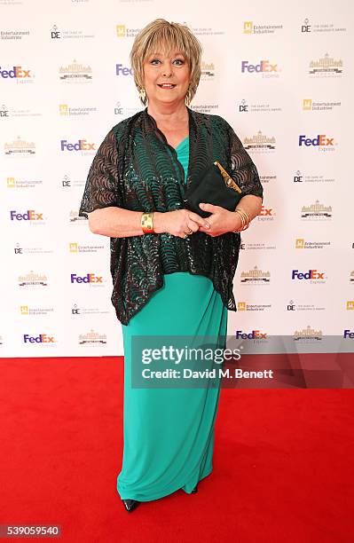 Jenny Hanley attends the Duke of Edinburgh Award 60th Anniversary Diamonds are Forever Gala at Stoke Park on June 9, 2016 in Guildford, England.