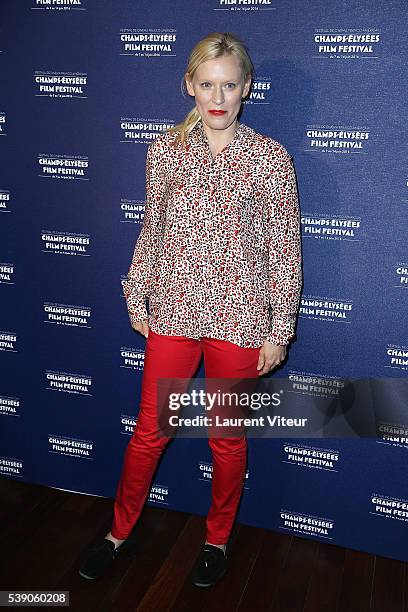 Actress Anna Sherbinina attends the 'Tourner pour Vivre Projection during the 5th Champs Elysees Film Festival at Publicis on June 9, 2016 in Paris,...