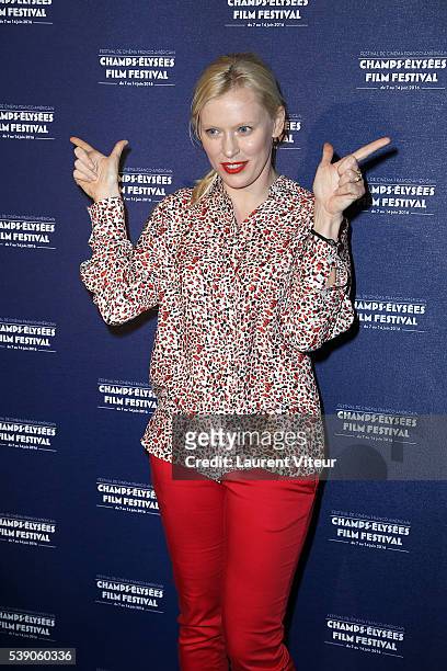 Actress Anna Sherbinina attends the 'Tourner pour Vivre Projection during the 5th Champs Elysees Film Festival at Publicis on June 9, 2016 in Paris,...