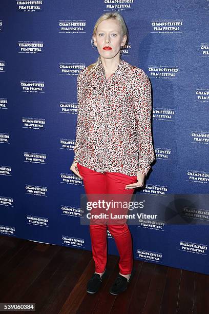 Actress Anna Sherbinina attends the 'Tourner pour Vivre Projection during the 5th Champs Elysees Film Festival at Publicis on June 9, 2016 in Paris,...