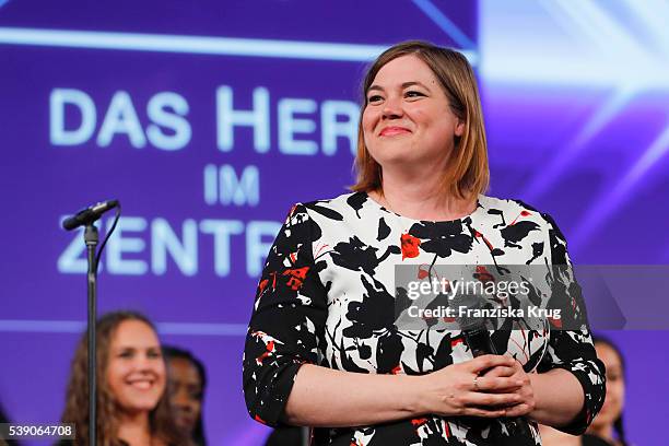 Katharina Fegebank attends the 'Das Herz im Zentrum' Charity Gala on June 9, 2016 in Hamburg, Germany.